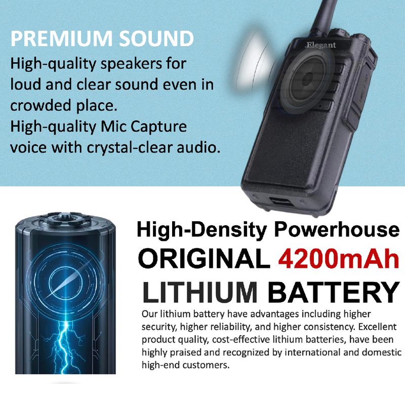 Premium Sound with 4200mAh High Density Battery