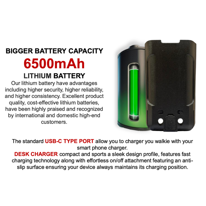 6500mAh Lithium Battery